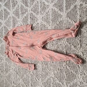 10 for $16 - Little Earthling Girls 12-18m Pink Footed Zip Sleeper